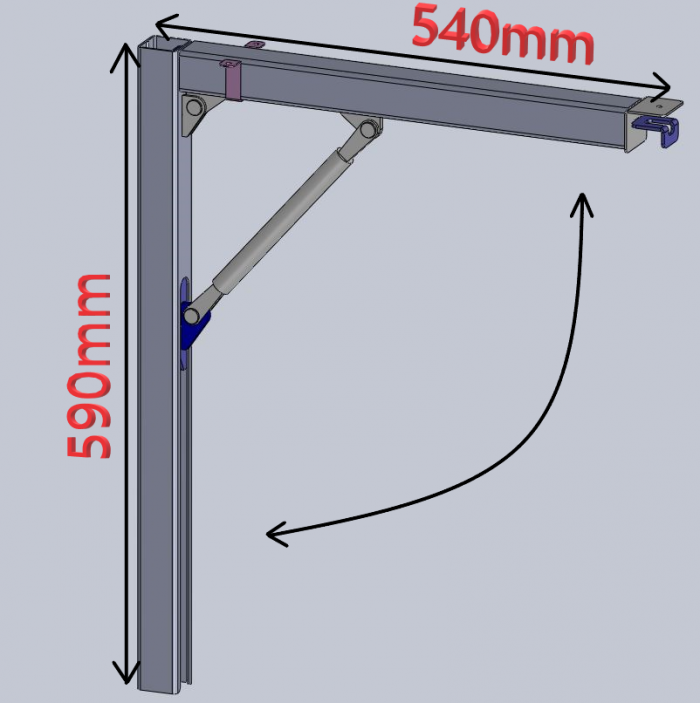Heavy Duty Fold Down Bracket (X600FA) 2 Sets - Image 2